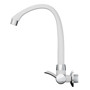 Imagen de CANILLA COCINA BLANCA PLASTICA ALTA DE PARED 1/2" LINEA
